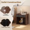 Dog Crate Furniture Indoor Dog Cage with 2 Fabric Drawers End Table