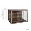 Dog Crate Furniture ,Wooden Dog Crate with Double Doors, Dog Furniture, Indoor Dog Kennel,