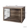 Dog Crate Furniture ,Wooden Dog Crate with Double Doors, Dog Furniture, Indoor Dog Kennel,