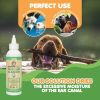 Dog Ear Cleaner Solution with Peppermint Helps to Remove Wax Debris Odor Natural Puppy and Dog Ear Wash or Otic Cat Ear Cleaner Drops No More Dog Head