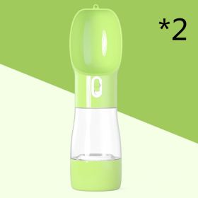 Traveling Out Portable Dog Water Dispenser (Option: 2pc Green)